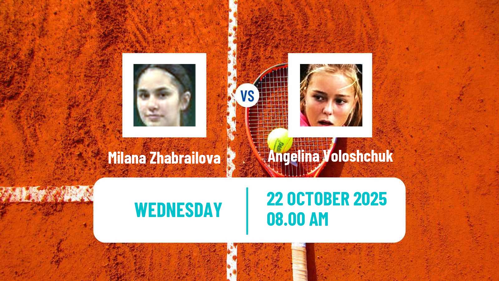 Tennis ITF W35 Lagos Women Milana Zhabrailova - Angelina Voloshchuk