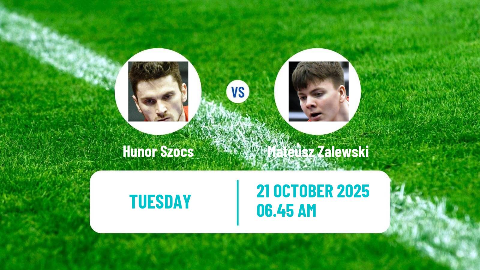 Table tennis Wtt Star Contender London Men Hunor Szocs - Mateusz Zalewski