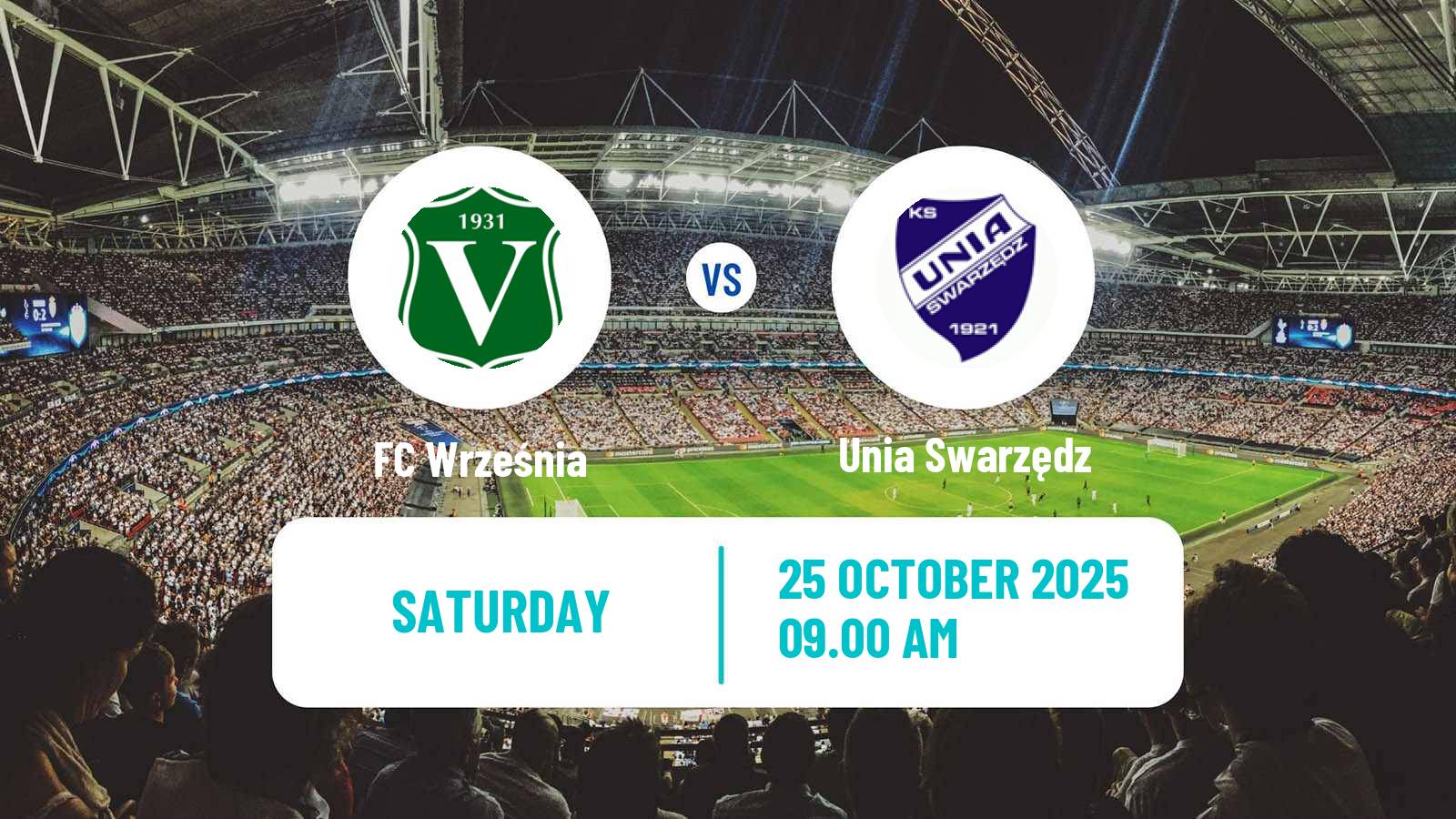 Football Polish Division 3 - Group II Września - Unia Swarzędz