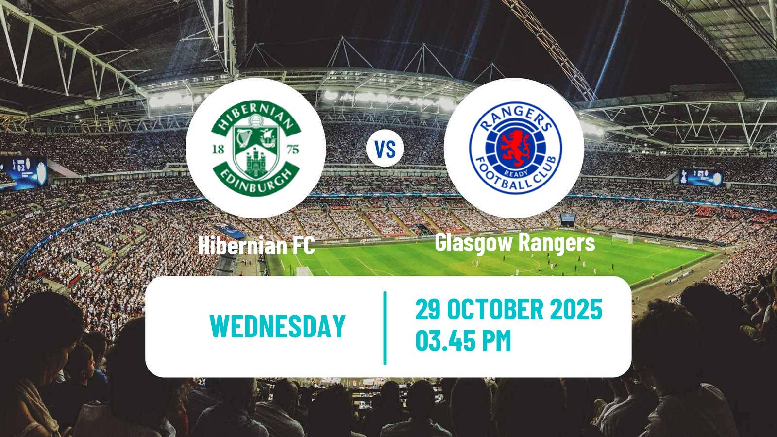 Football Scottish Premier League Hibernian - Glasgow Rangers