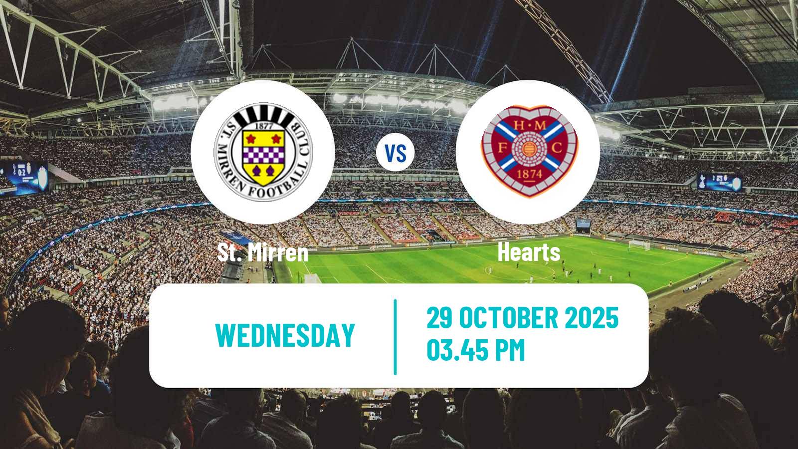 Football Scottish Premier League St. Mirren - Hearts