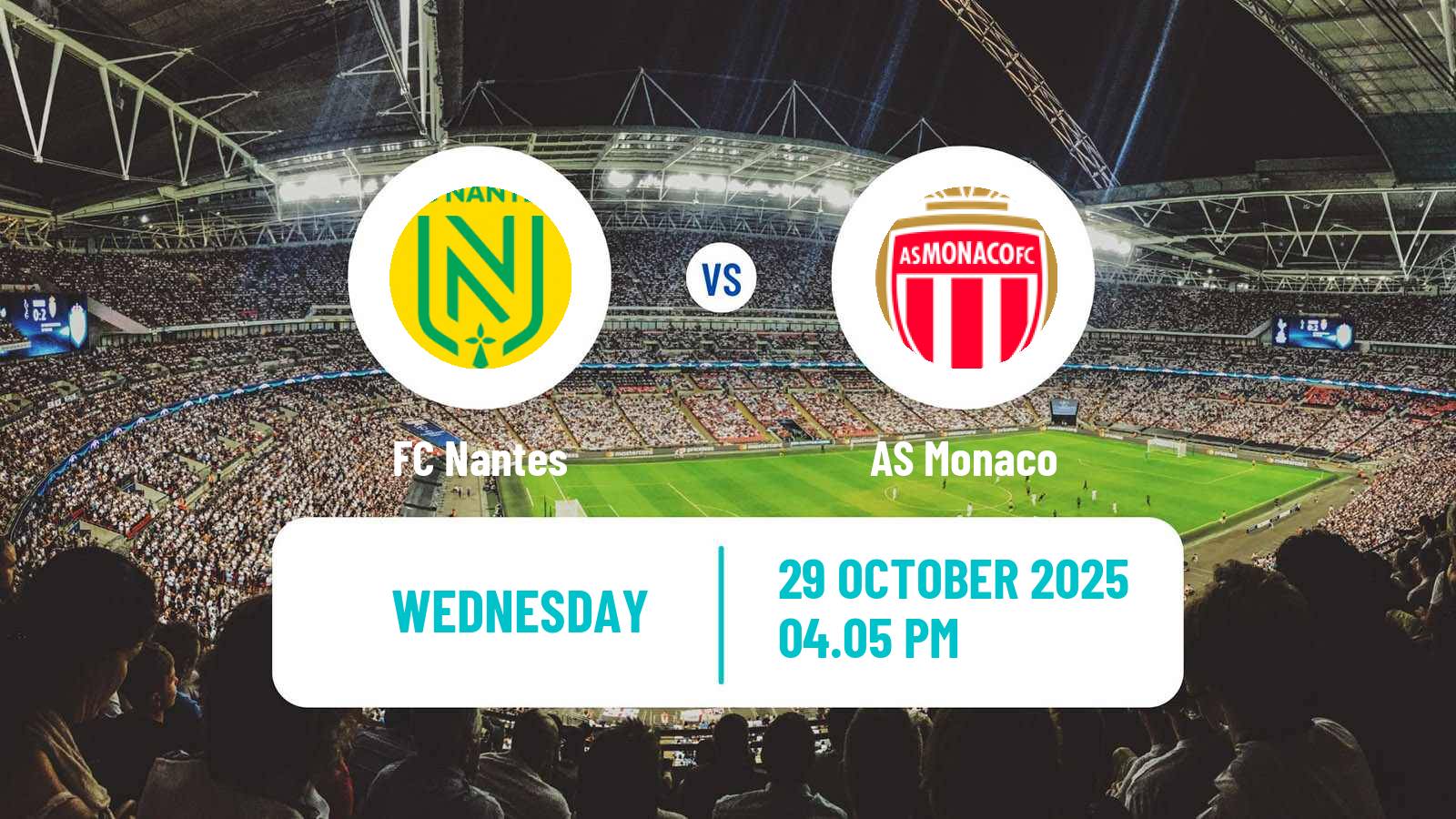 Football French Ligue 1 Nantes - Monaco