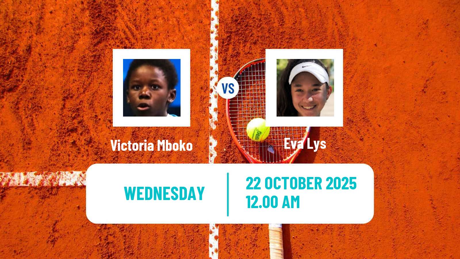Tennis WTA Tokyo Victoria Mboko - Eva Lys