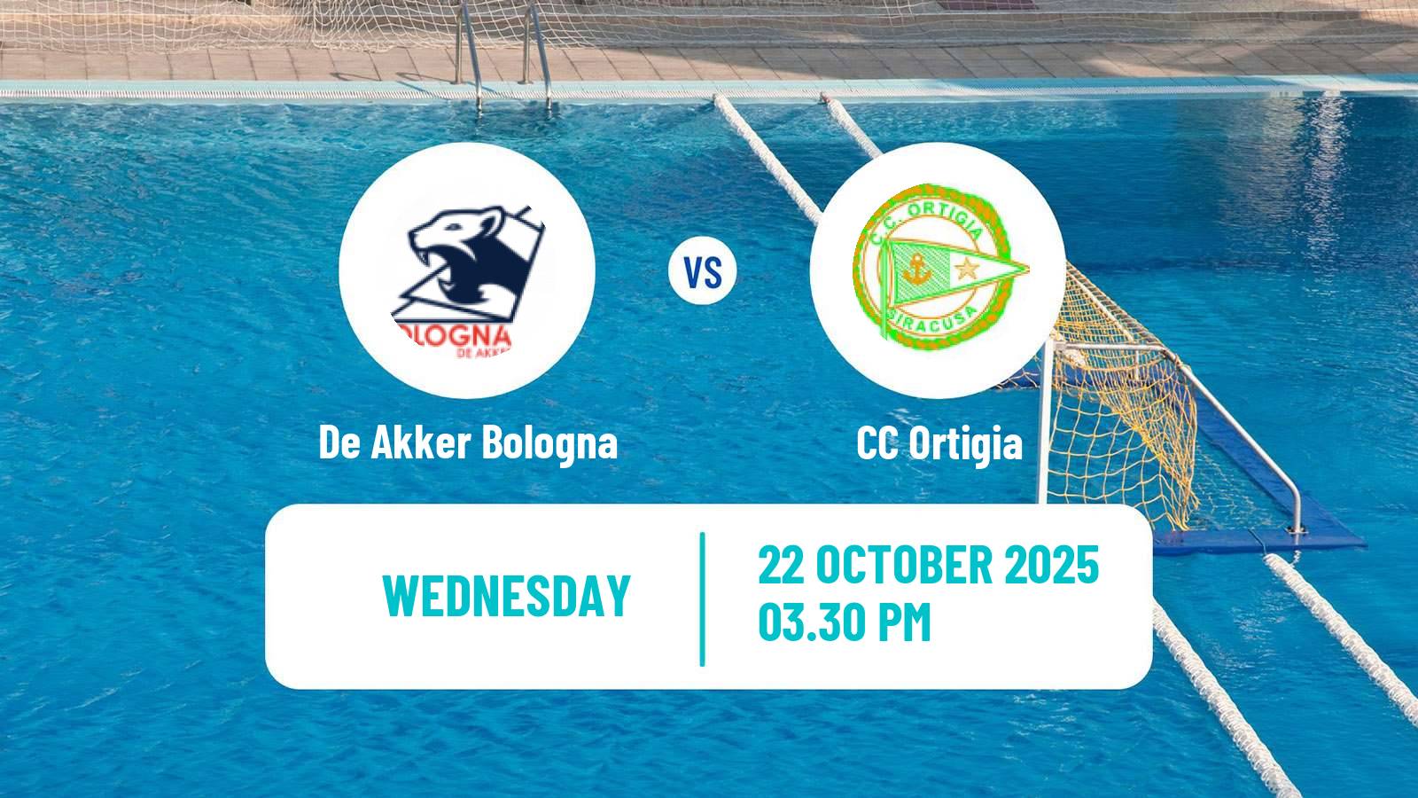 Water polo Italian A1 Water Polo De Akker Bologna - Ortigia