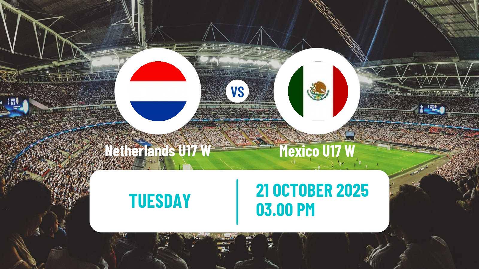 Football World Cup Women U17 Netherlands U17 W - Mexico U17 W