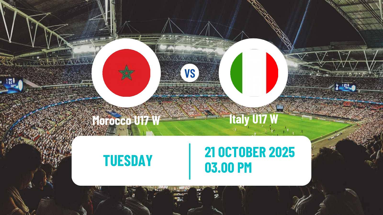 Football World Cup Women U17 Morocco U17 W - Italy U17 W