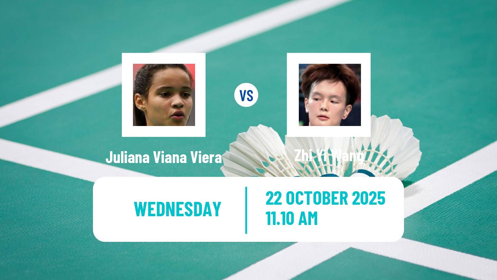 Badminton BWF World Tour French Open Women Juliana Viana Viera - Zhi Yi Wang