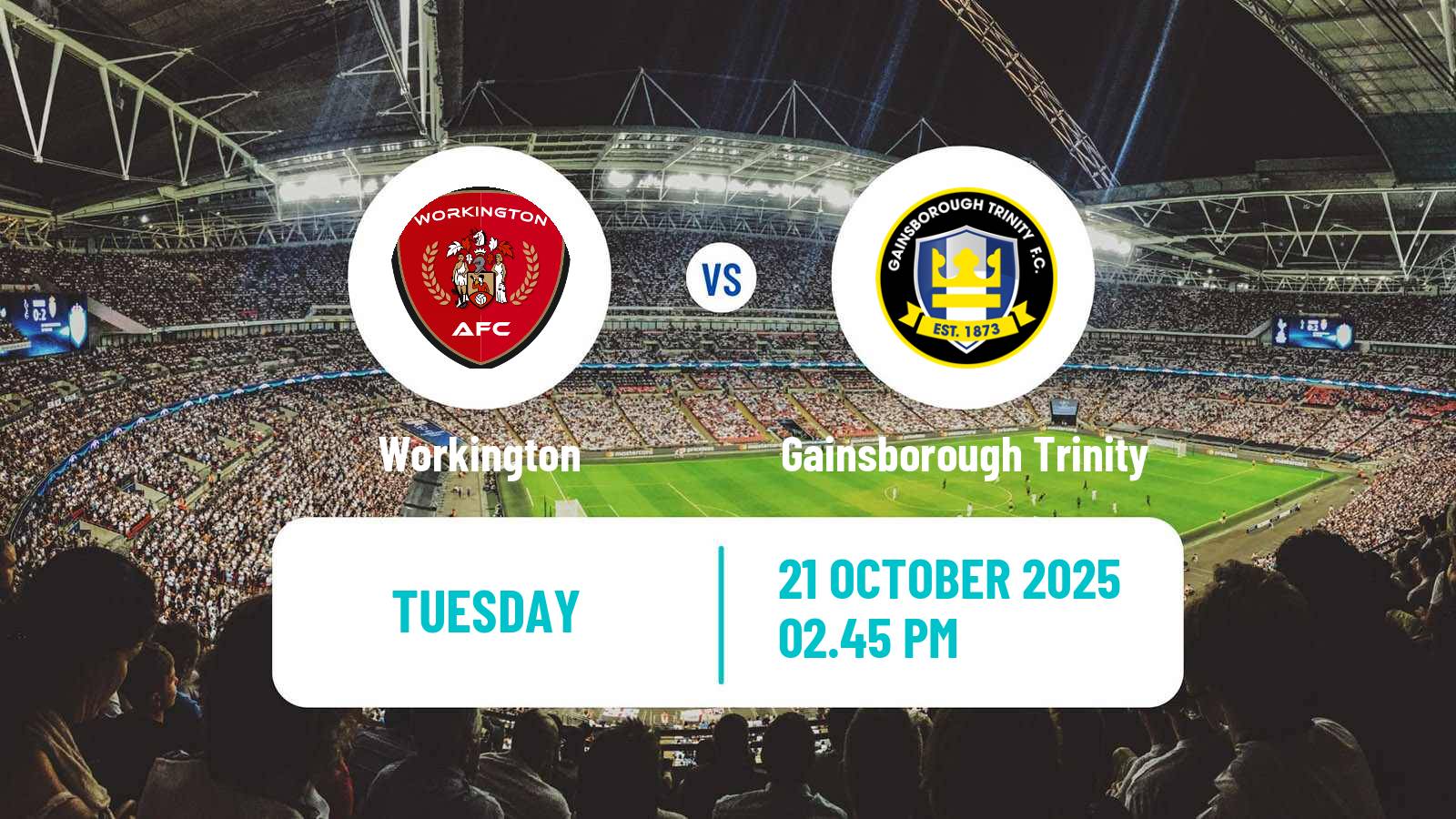 Football English NPL Premier Division Workington - Gainsborough Trinity