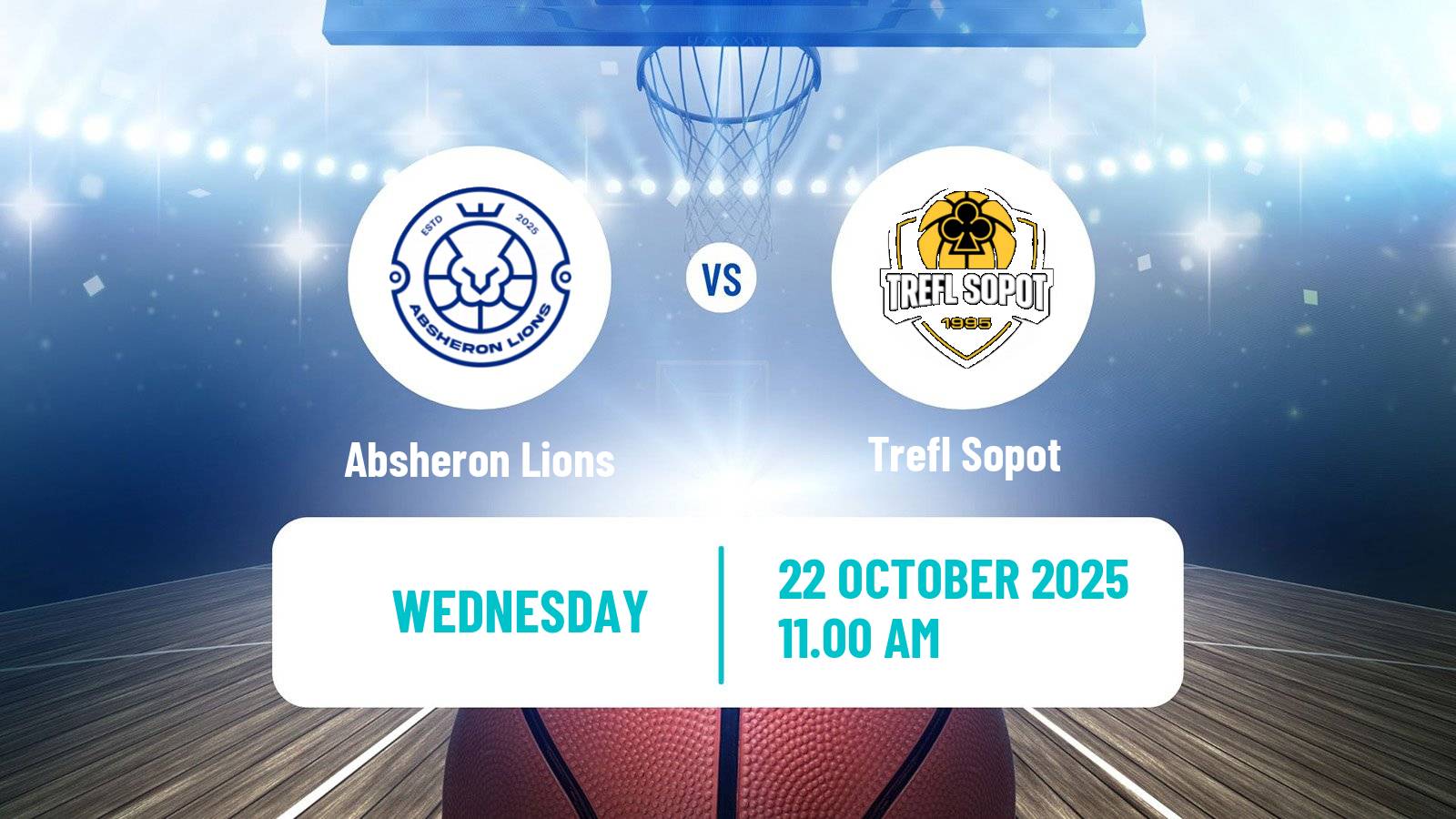 Basketball FIBA Europe Cup Absheron Lions - Trefl Sopot