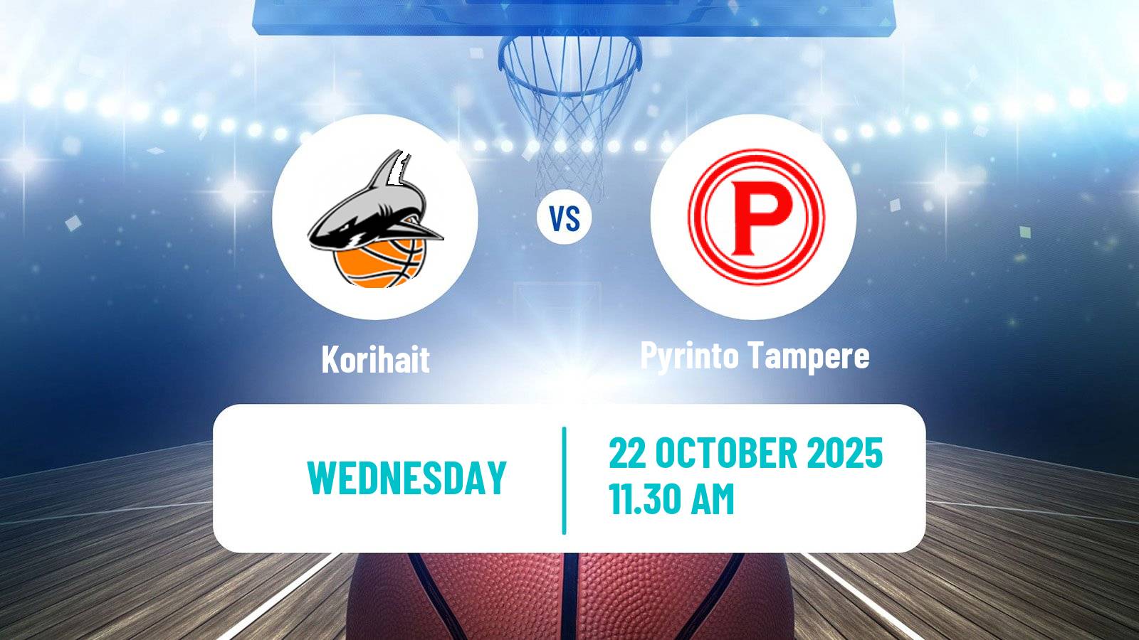 Basketball Finnish Korisliiga Korihait - Pyrinto Tampere