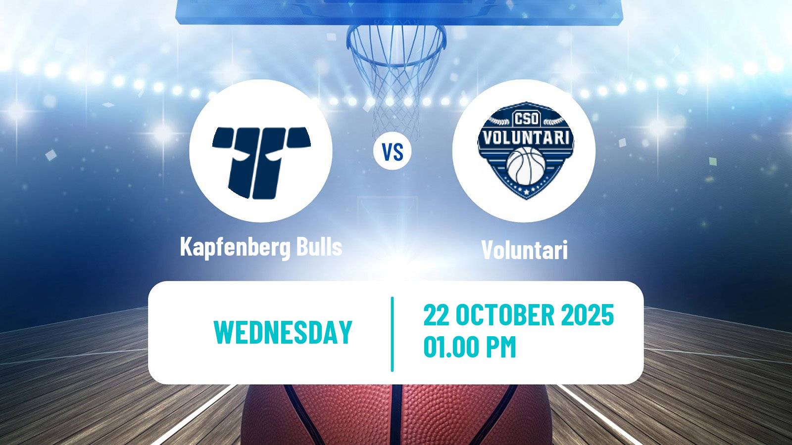 Basketball ENBL Kapfenberg Bulls - Voluntari