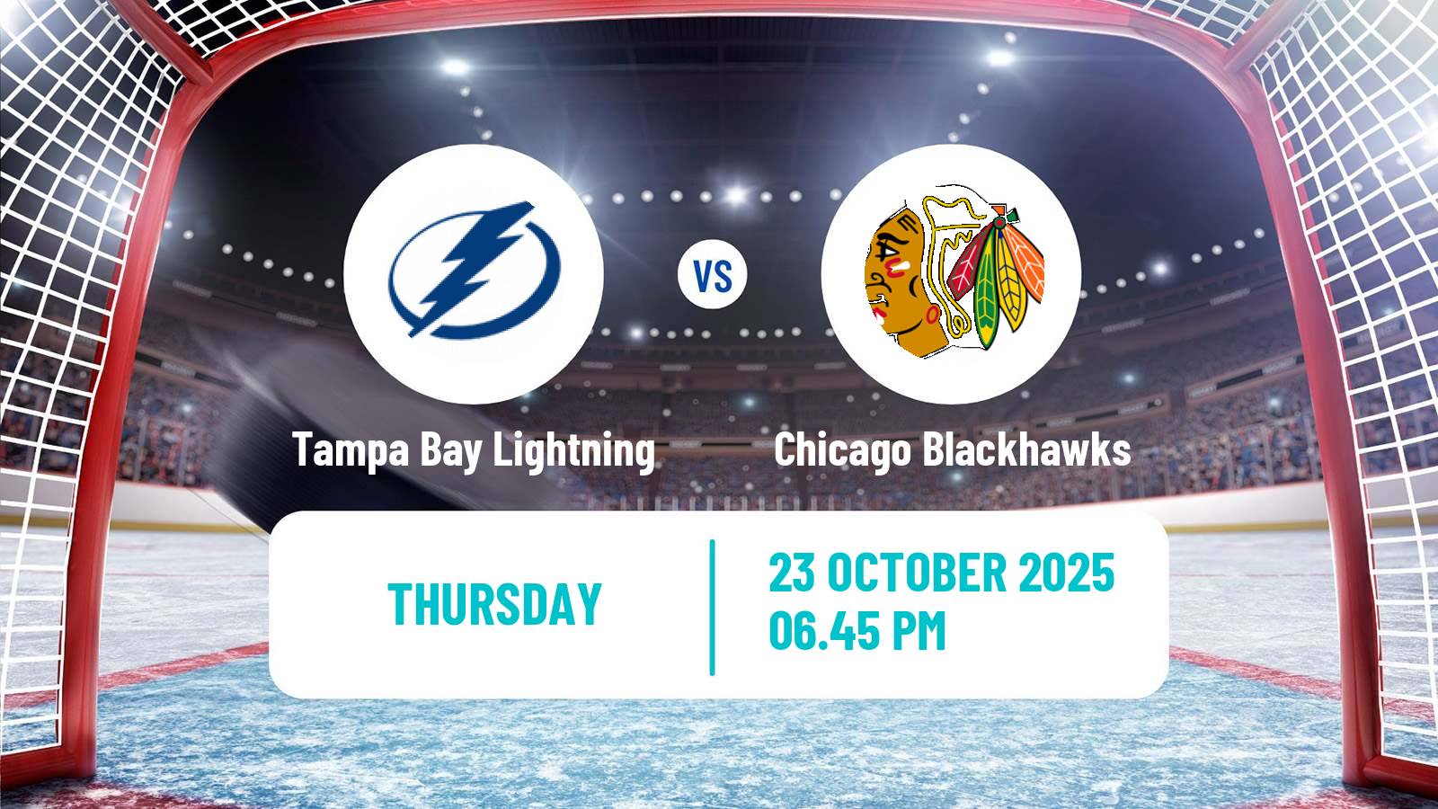Hockey NHL Tampa Bay Lightning - Chicago Blackhawks