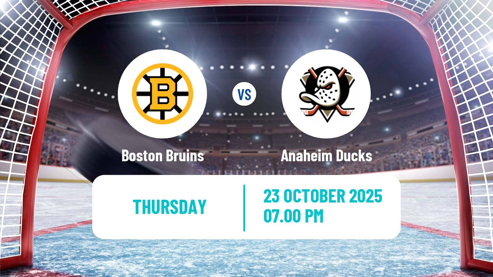 Hockey NHL Boston Bruins - Anaheim Ducks