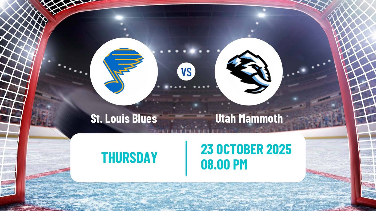 Hockey NHL St. Louis Blues - Utah Mammoth
