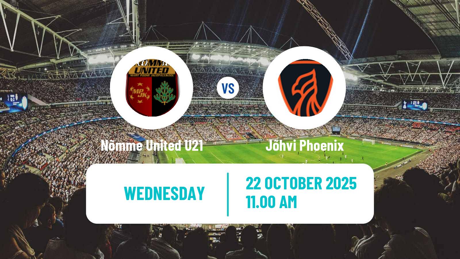 Football Estonian Esiliiga B Nõmme United U21 - Jõhvi Phoenix