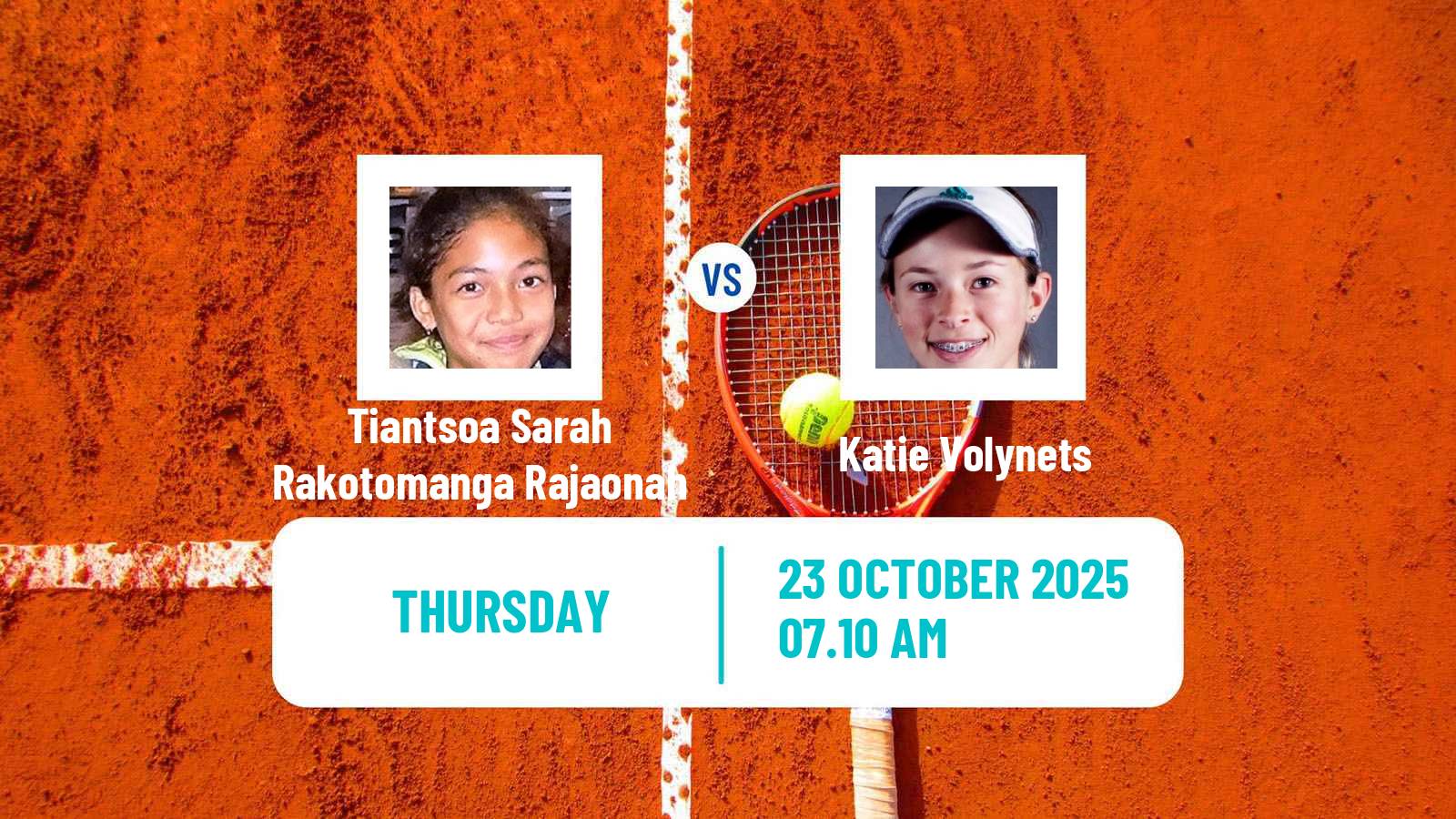 Tennis WTA Guangzhou Tiantsoa Sarah Rakotomanga Rajaonah - Katie Volynets