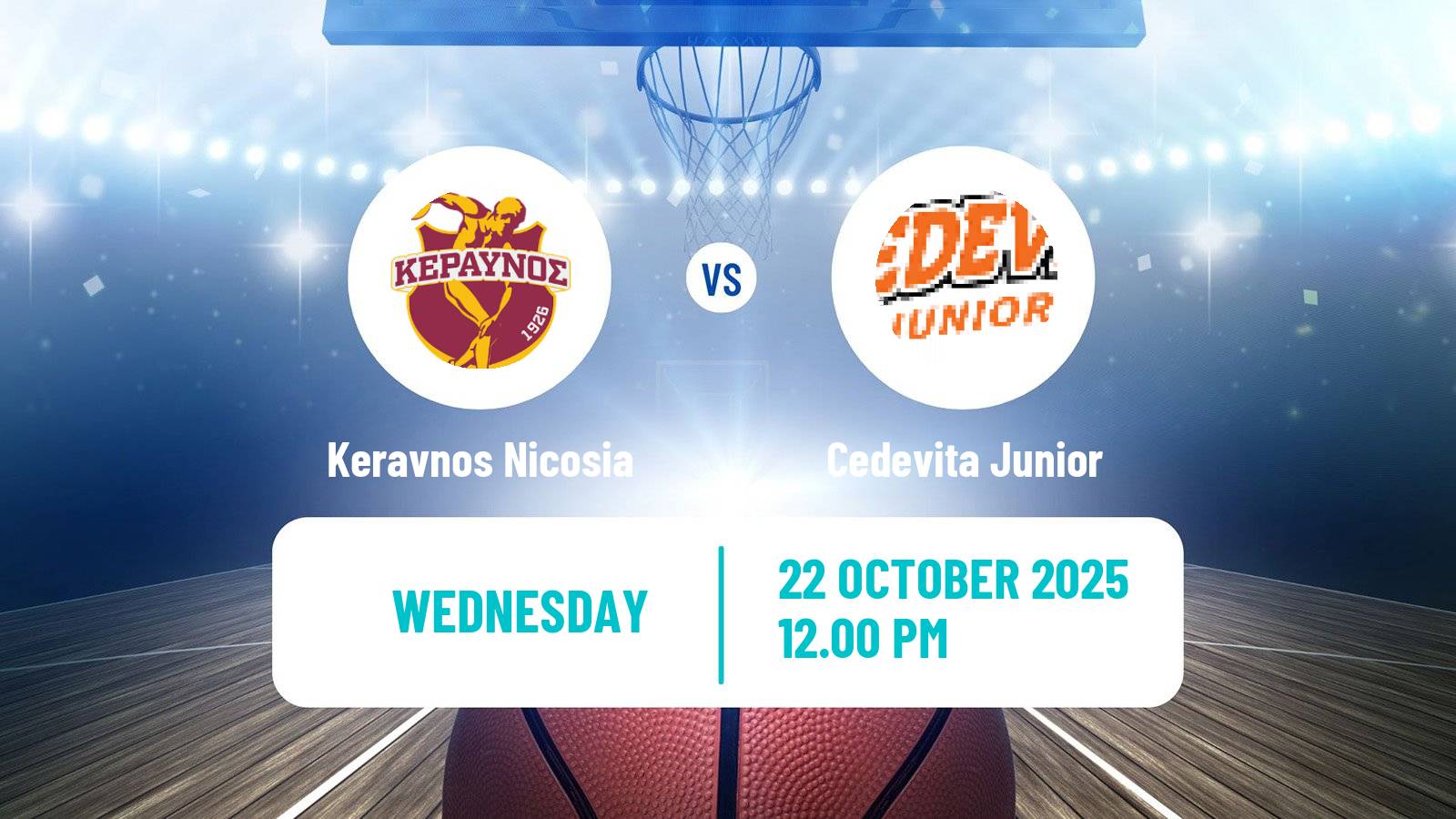 Basketball FIBA Europe Cup Keravnos Nicosia - Cedevita Junior