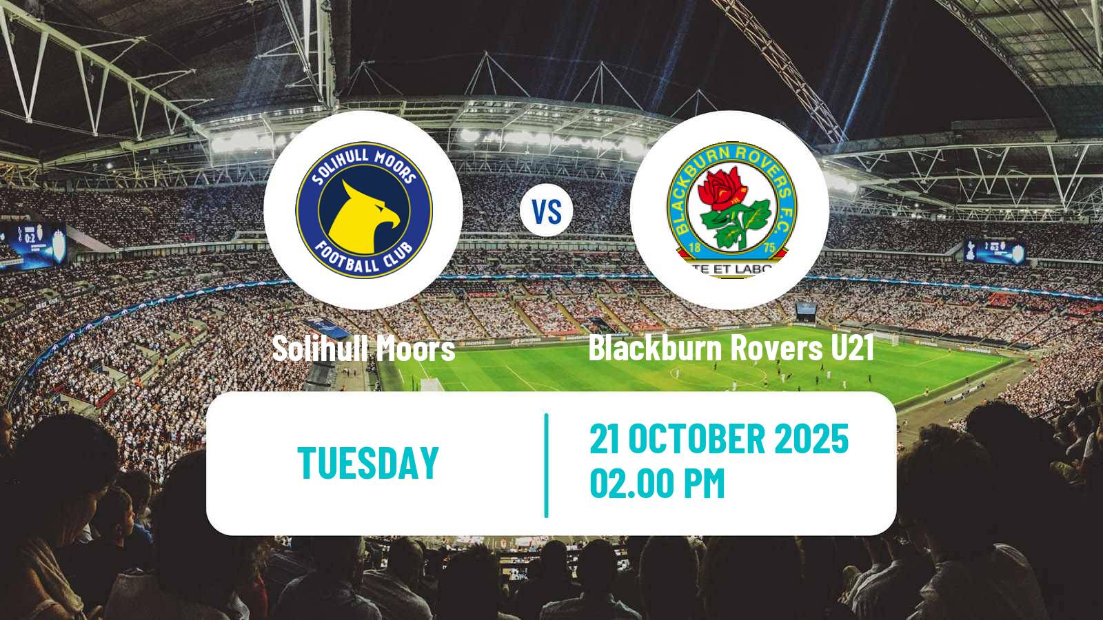 Football English National League Cup Solihull Moors - Blackburn Rovers U21