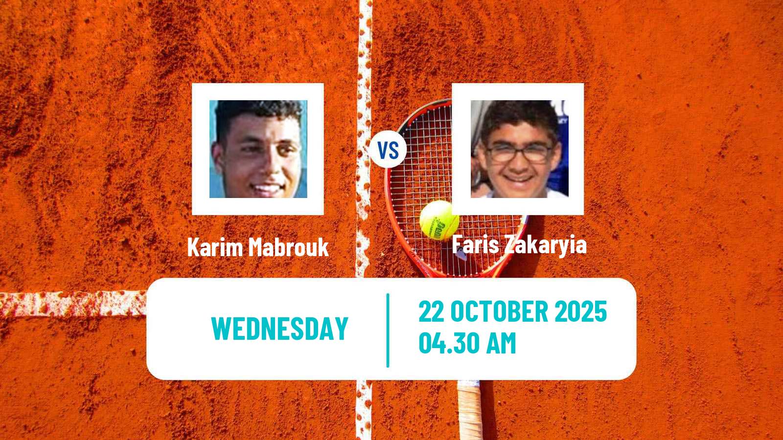 Tennis ITF M15 Sharm Elsheikh 14 Men Karim Mabrouk - Faris Zakaryia