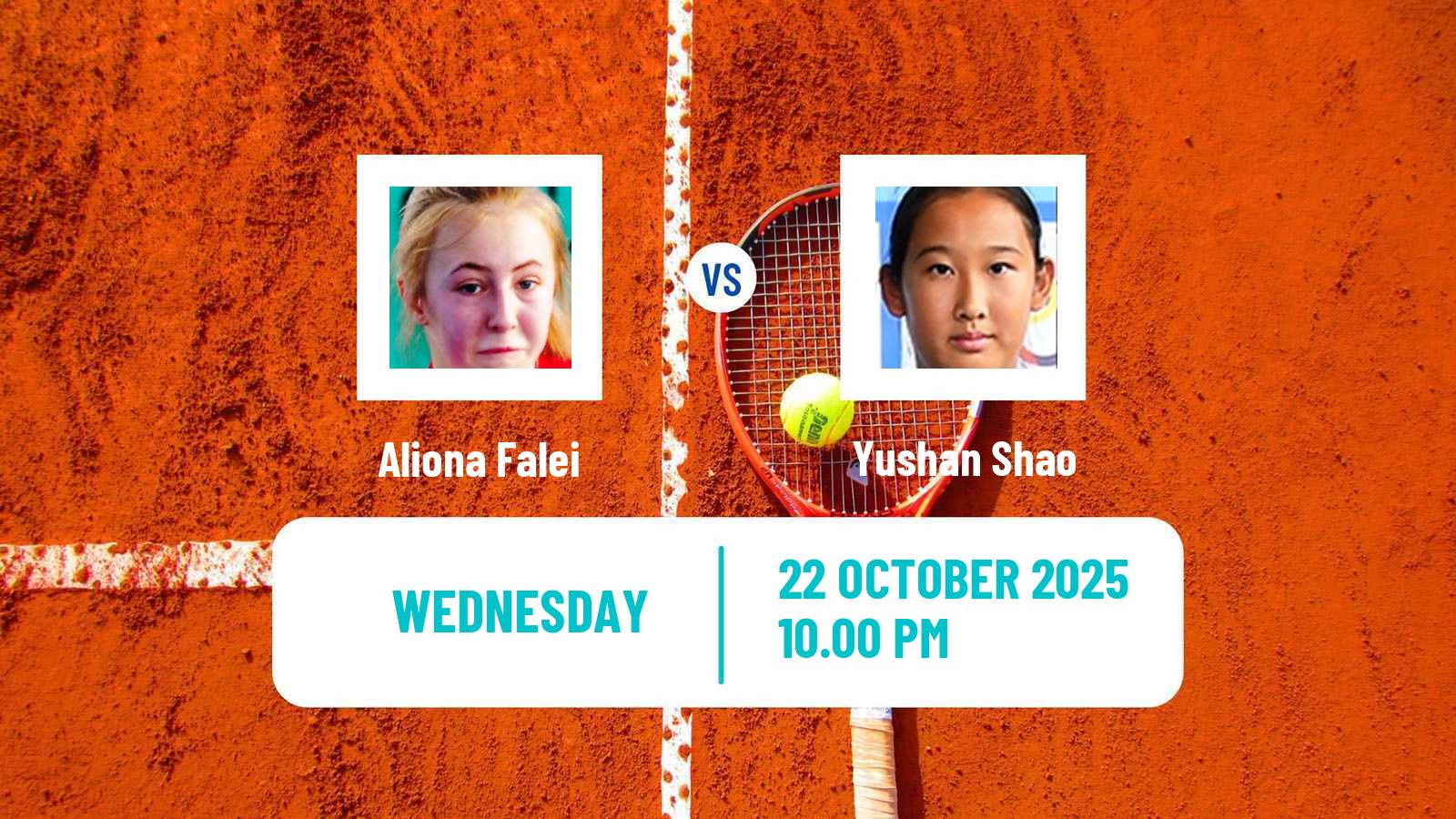 Tennis ITF W35 Qian Daohu Women Aliona Falei - Yushan Shao
