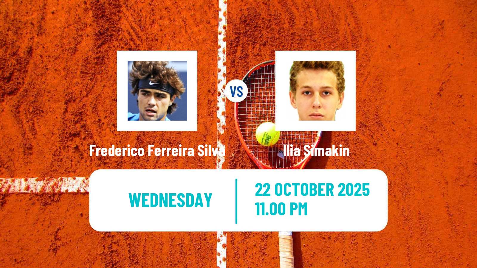 Tennis Suzhou Challenger Men Frederico Ferreira Silva - Ilia Simakin