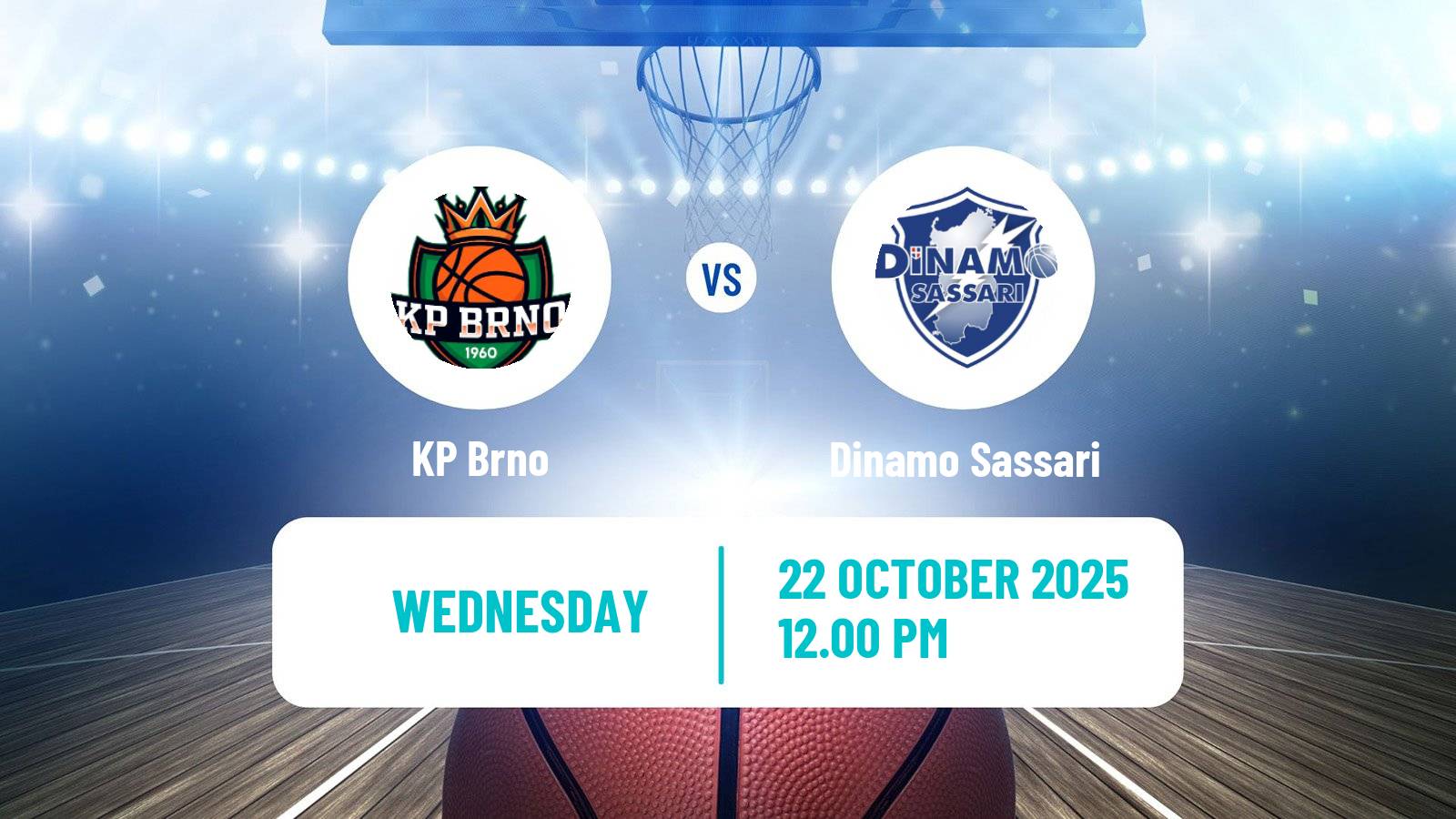 Basketball Eurocup Women KP Brno - Dinamo Sassari