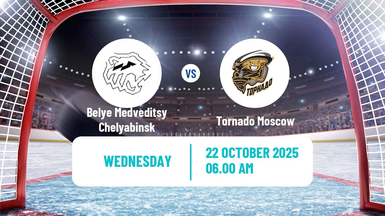 Hockey Russian WHL Belye Medveditsy Chelyabinsk - Tornado Moscow