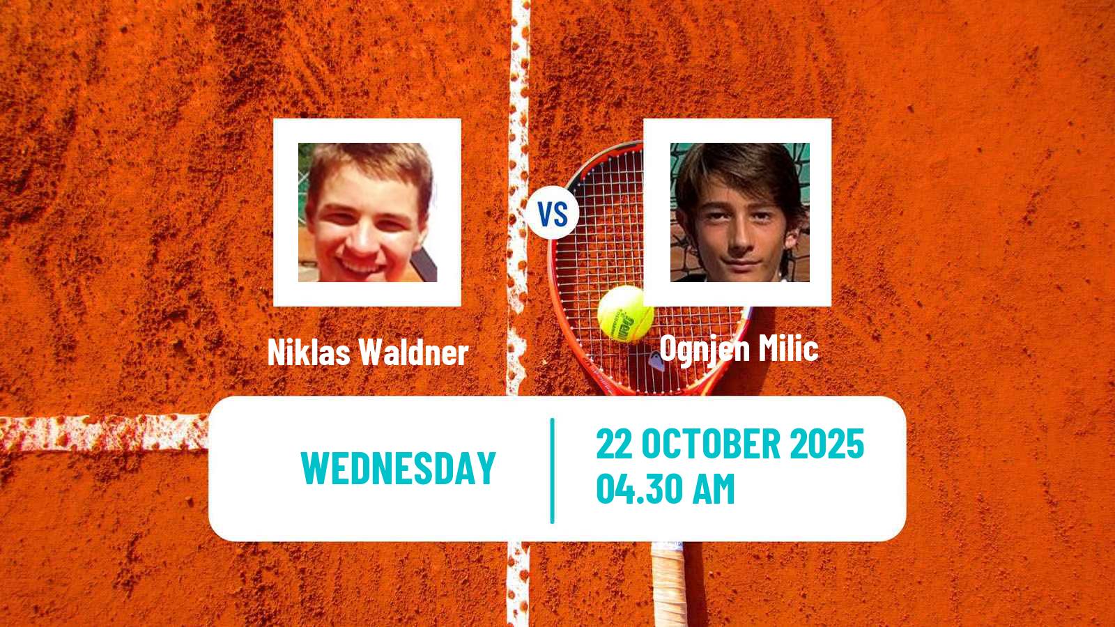 Tennis ITF M15 Sharm Elsheikh 14 Men Niklas Waldner - Ognjen Milic