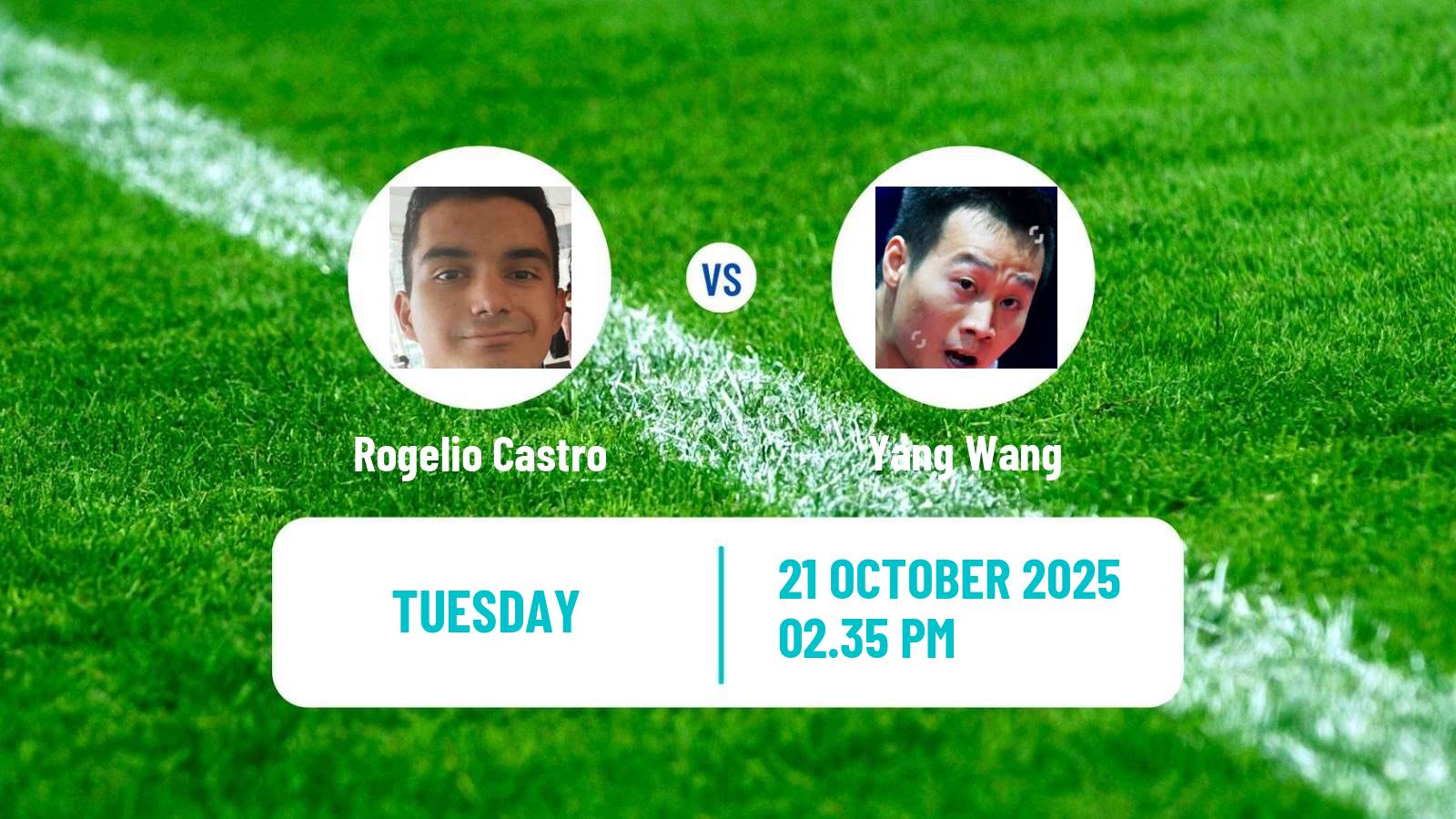 Table tennis Wtt Star Contender London Men Rogelio Castro - Yang Wang