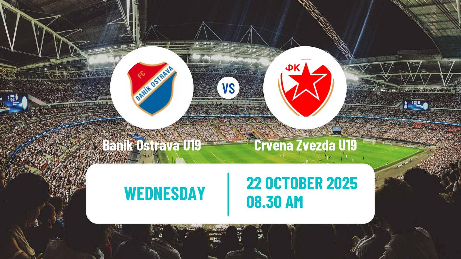 Football UEFA Youth League Baník Ostrava U19 - Crvena Zvezda U19