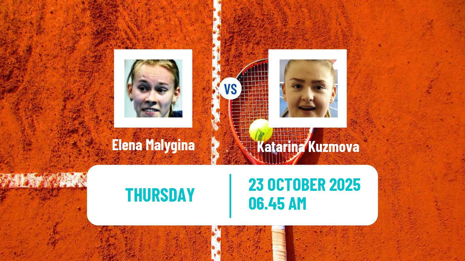 Tennis ITF W100 Wrexham Women Elena Malygina - Katarina Kuzmova
