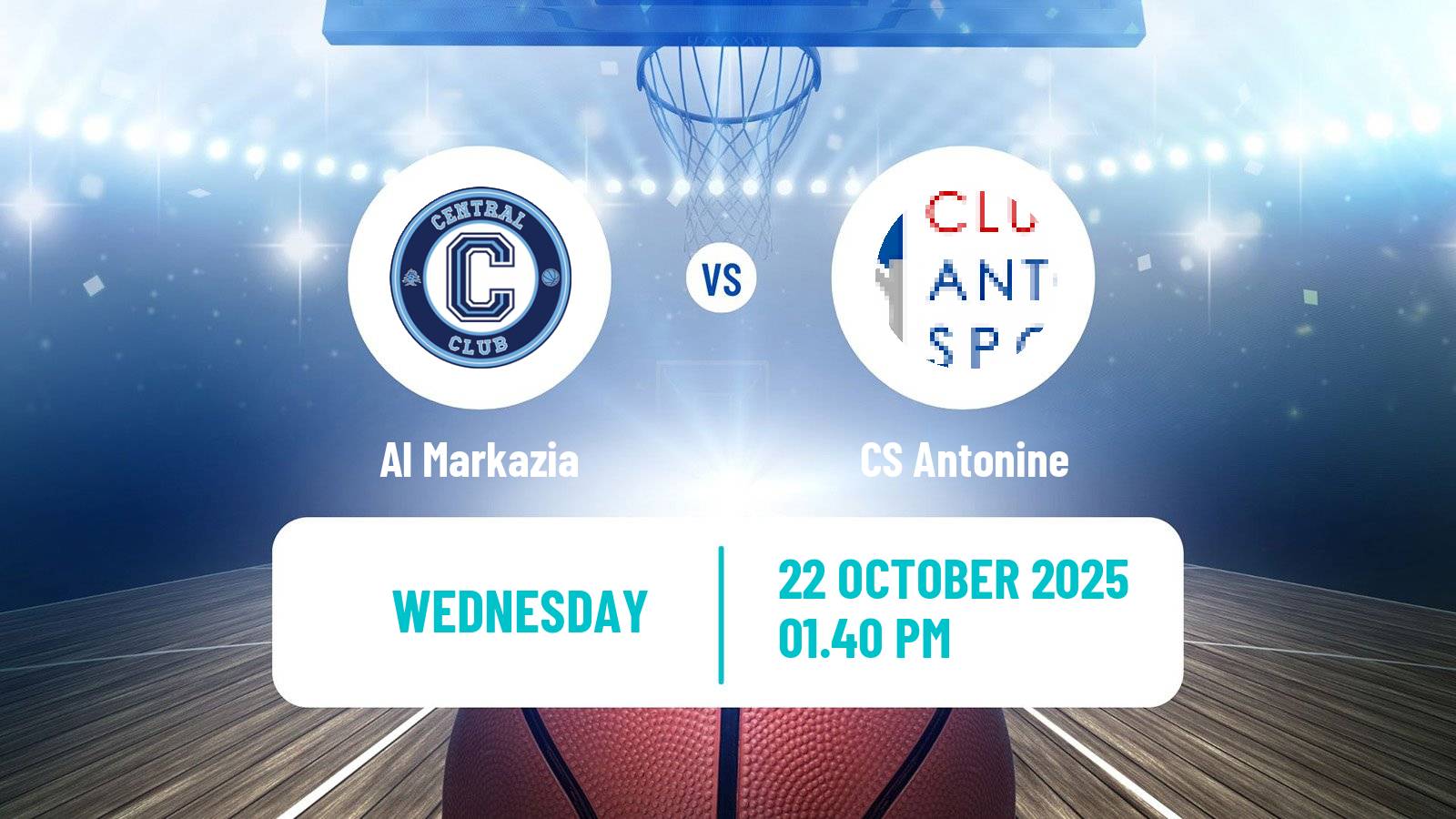 Basketball Lebanese Division 1 Basketball Al Markazia - Antonine