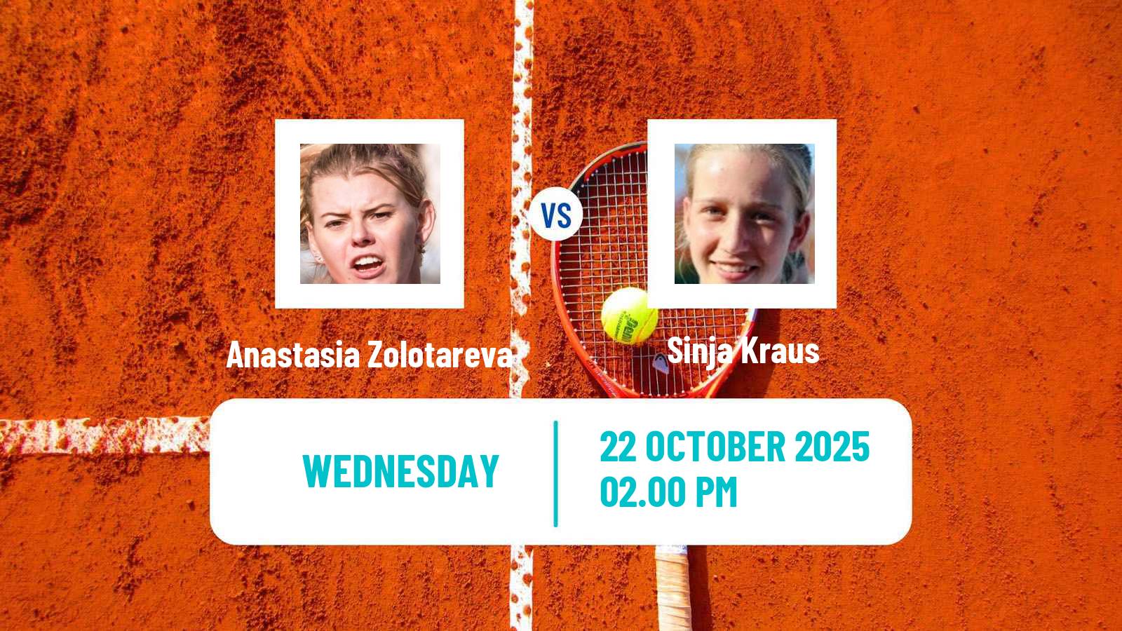 Tennis Florianopolis Challenger Women Anastasia Zolotareva - Sinja Kraus