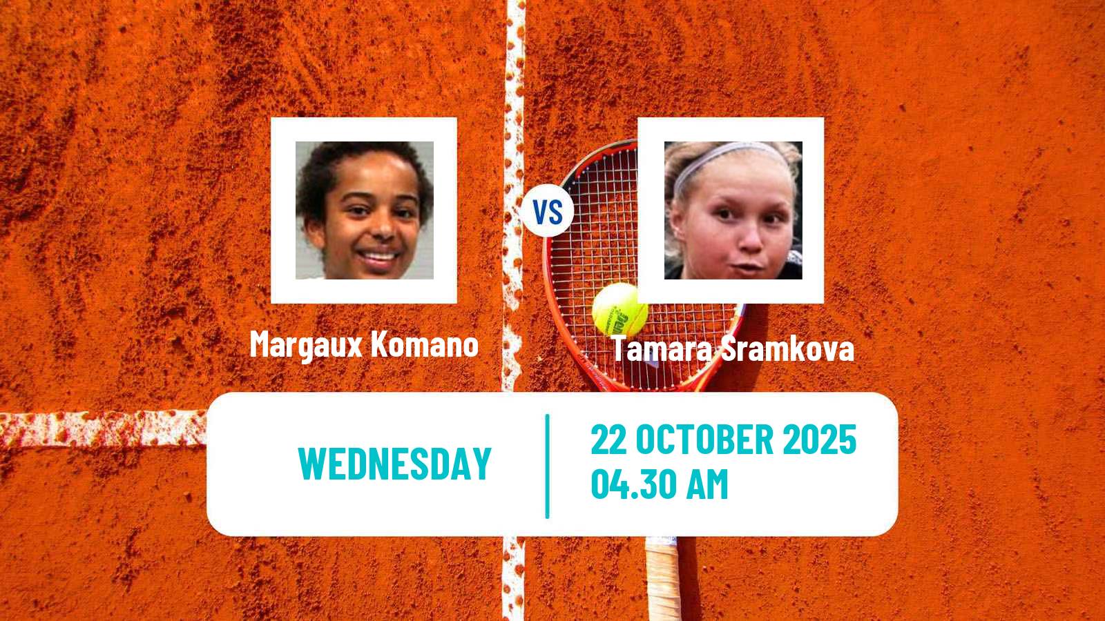 Tennis ITF W15 Monastir 36 Women Margaux Komano - Tamara Sramkova