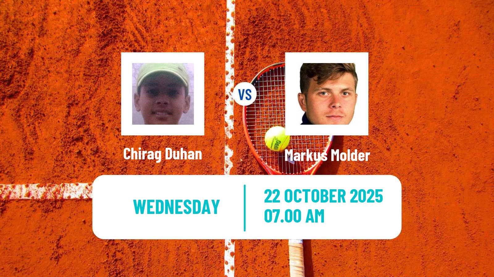 Tennis ITF M15 Monastir 40 Men Chirag Duhan - Markus Molder