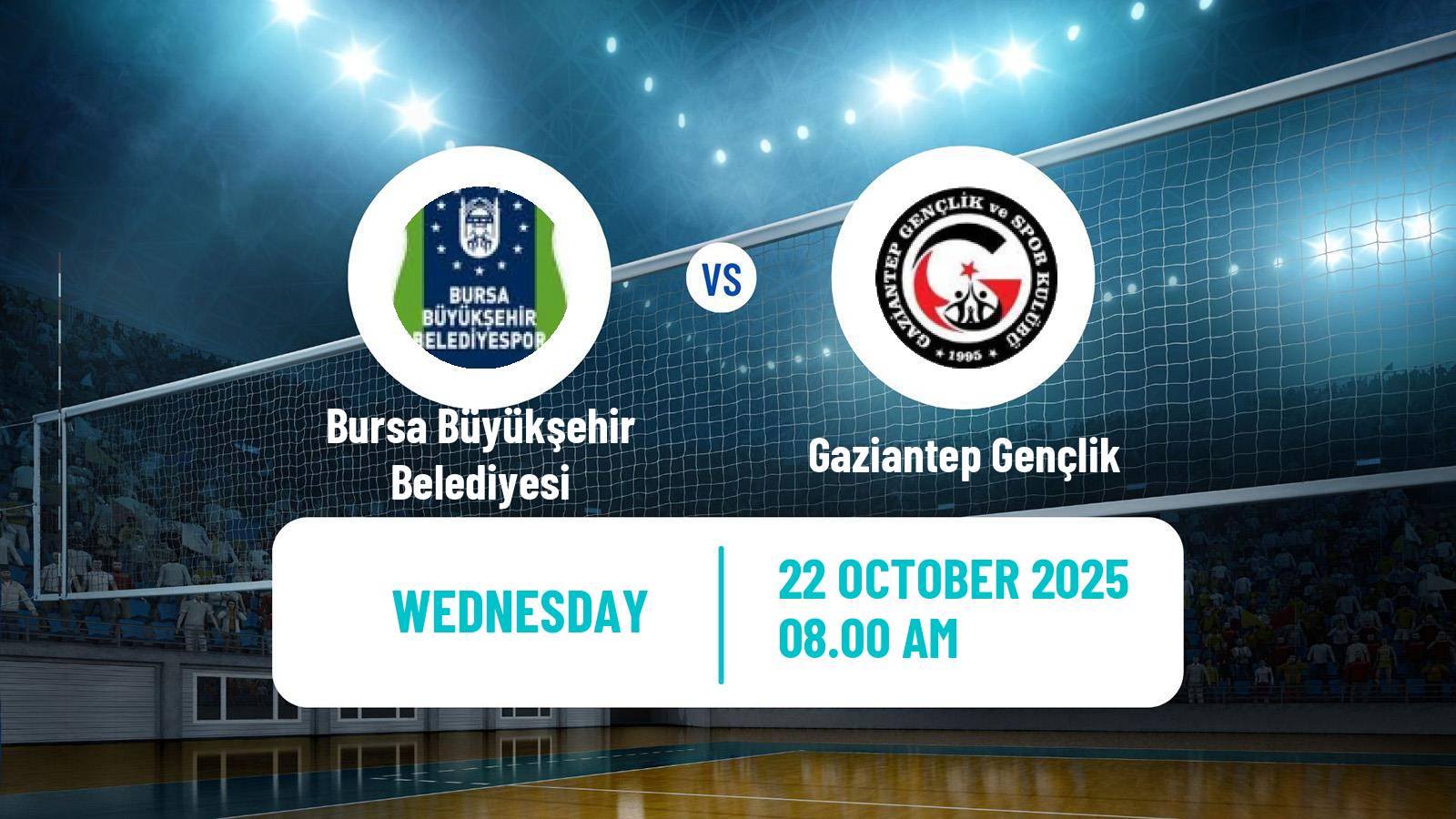 Volleyball Turkish Cup Volleyball Bursa Büyükşehir Belediyesi - Gaziantep Gençlik