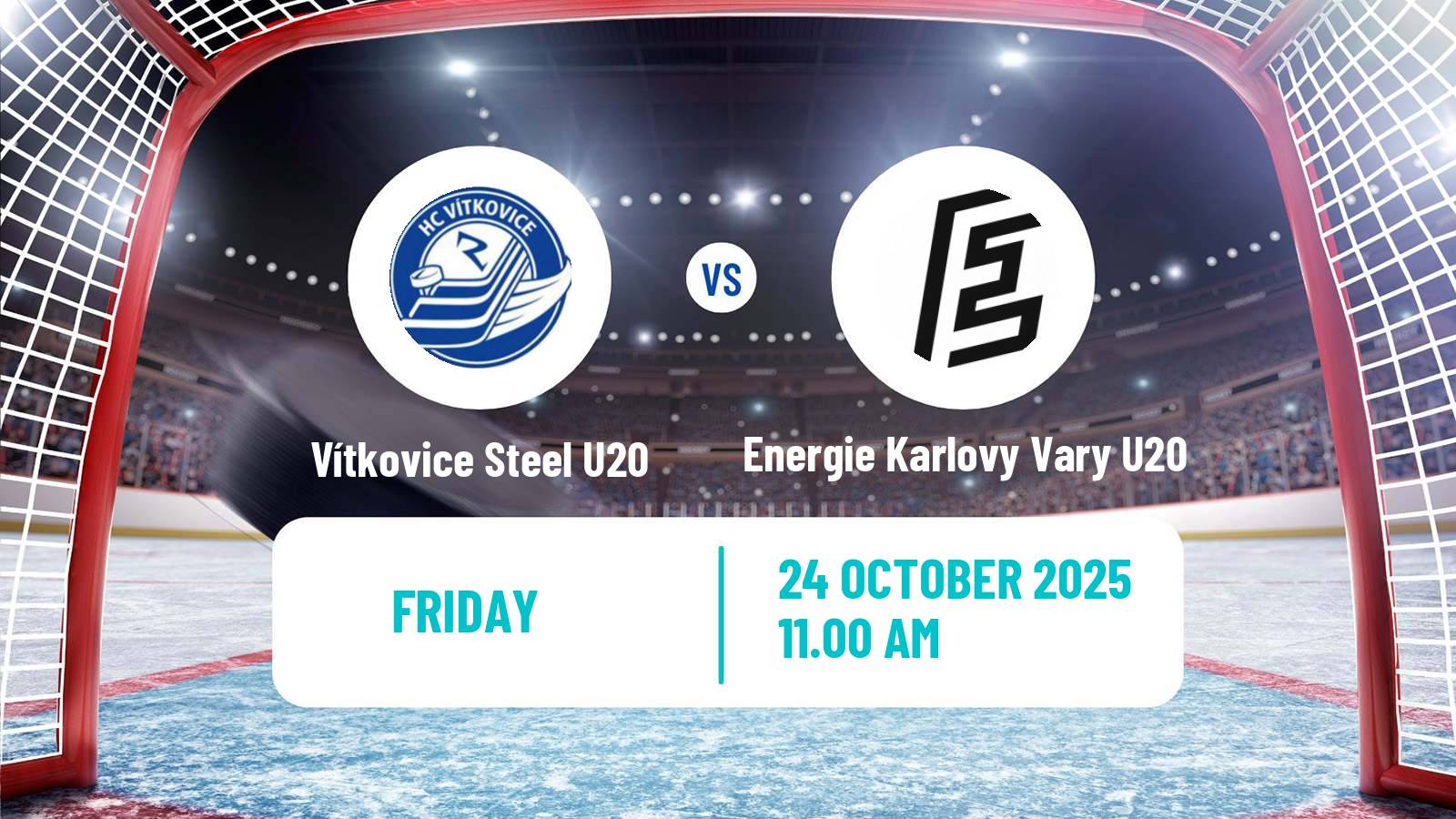 Hockey Czech ELJ Vítkovice Steel U20 - Energie Karlovy Vary U20
