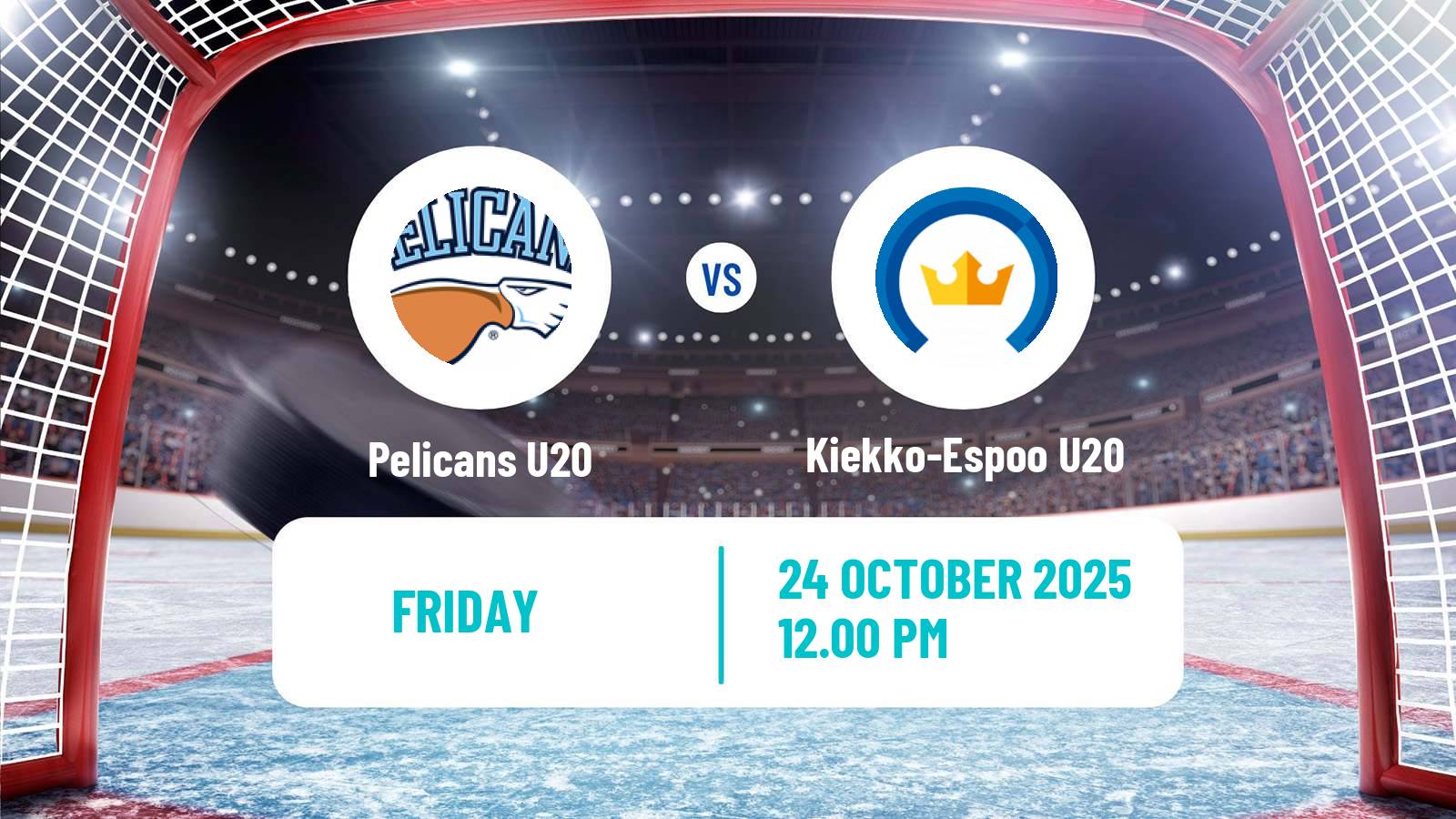 Hockey Finnish SM-sarja U20 Pelicans U20 - Kiekko-Espoo U20