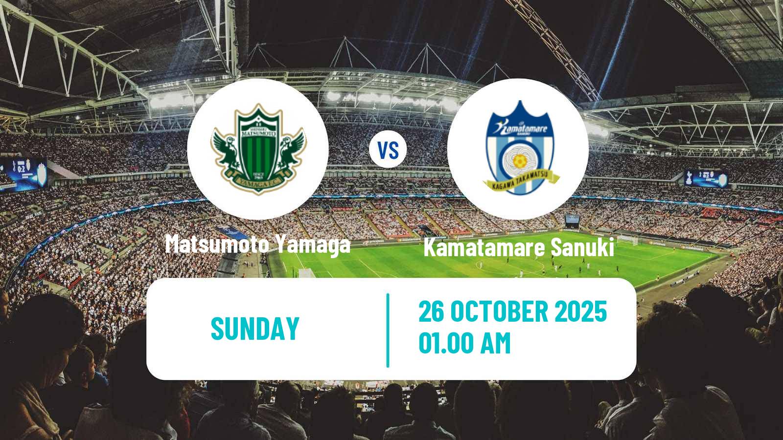 Football Japan J3 League Matsumoto Yamaga - Kamatamare Sanuki