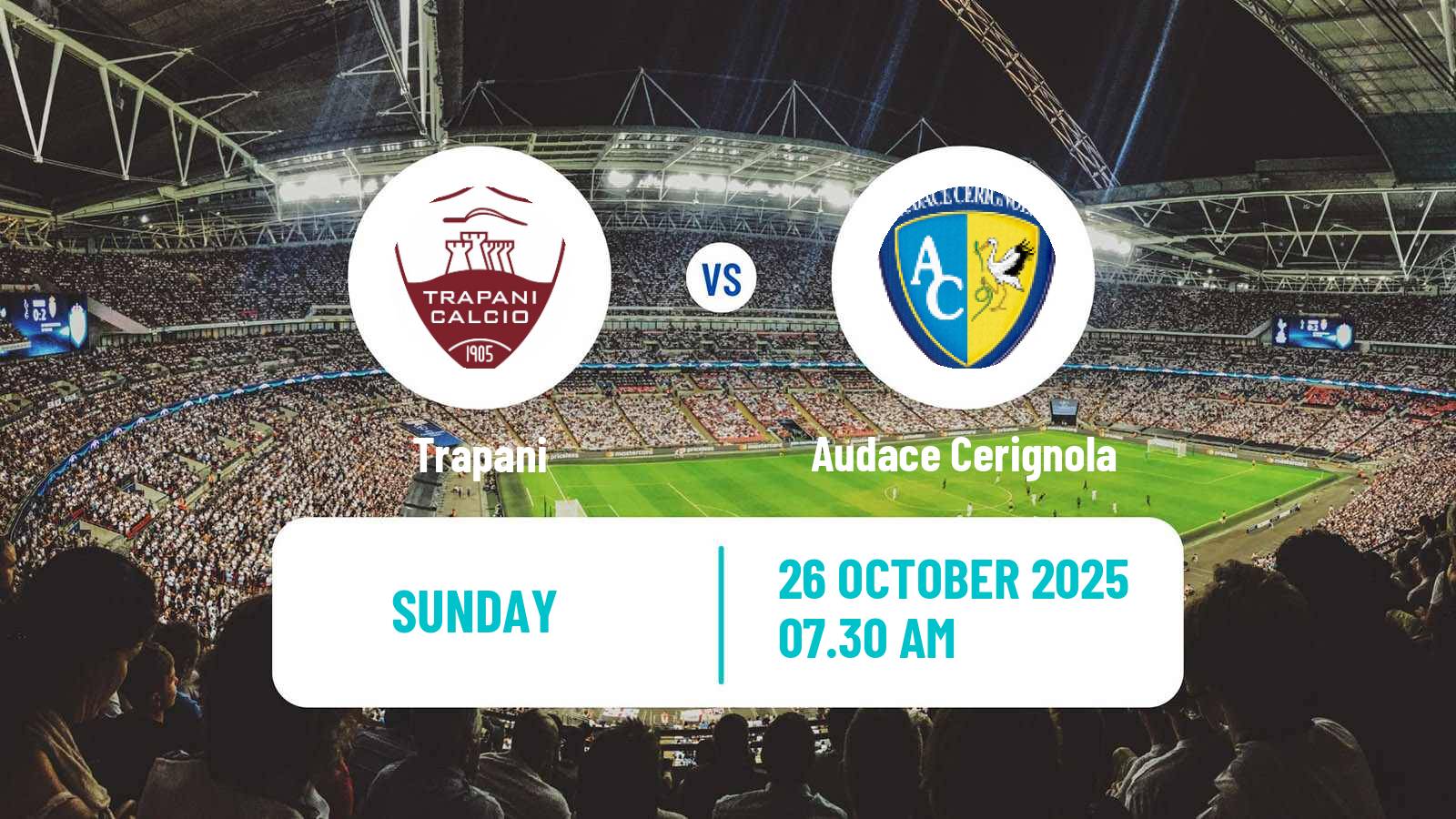 Football Italian Serie C Group C Trapani - Audace Cerignola