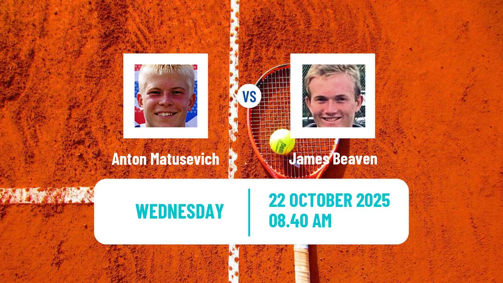 Tennis ITF M25 Sheffield Men Anton Matusevich - James Beaven