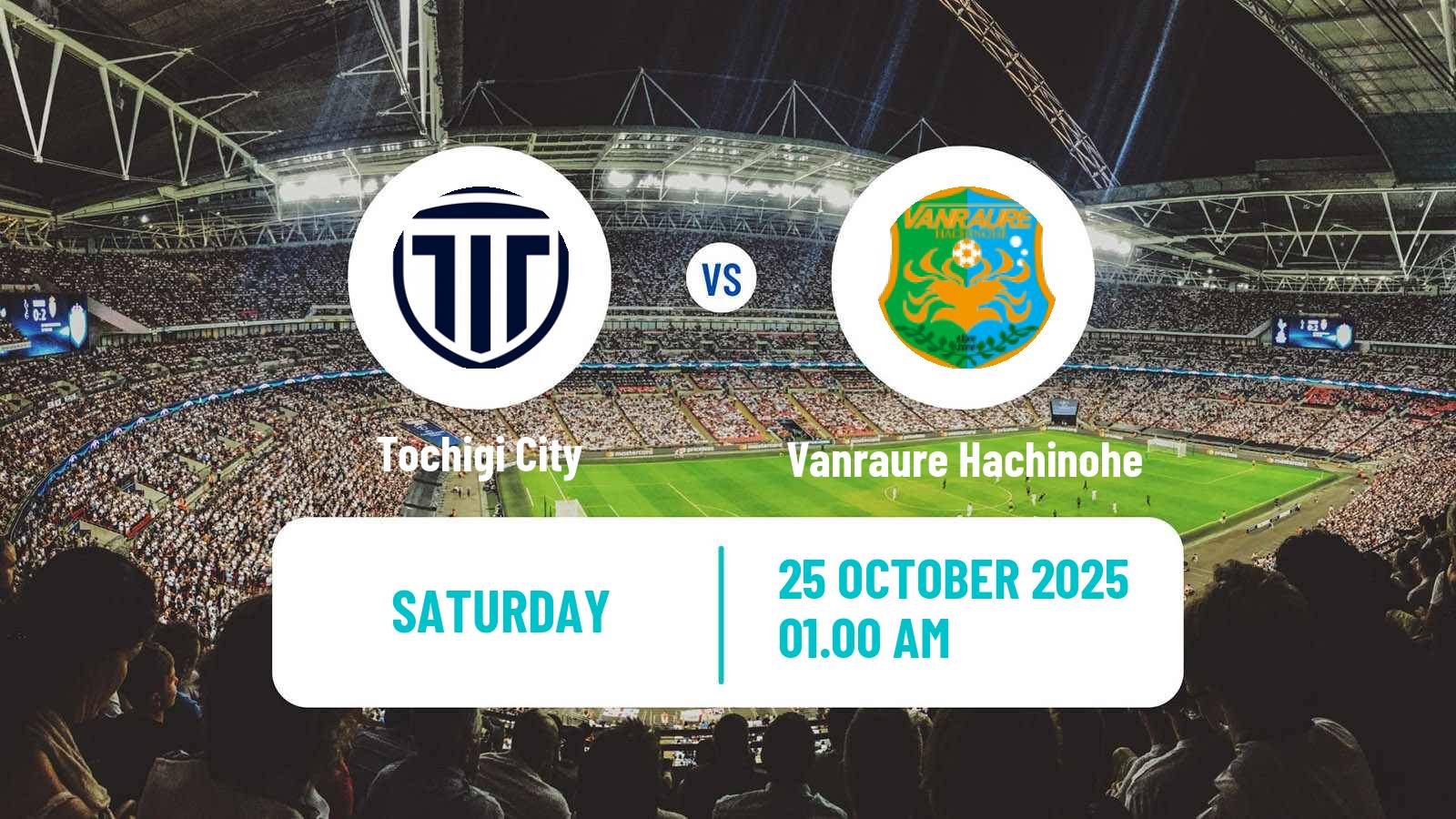 Football Japan J3 League Tochigi City - Vanraure Hachinohe