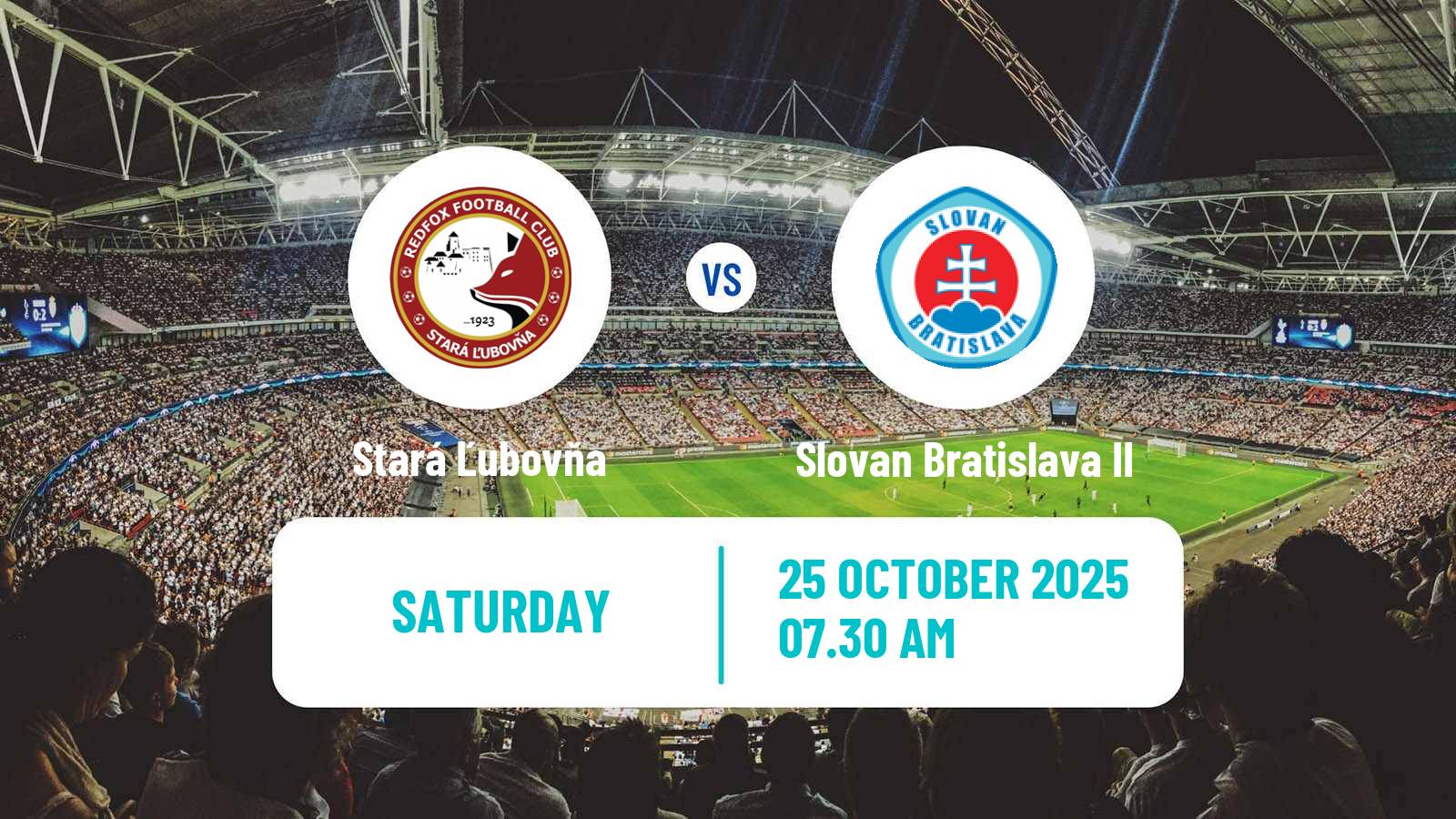 Football Slovak 2 Liga Stará Ľubovňa - Slovan Bratislava II