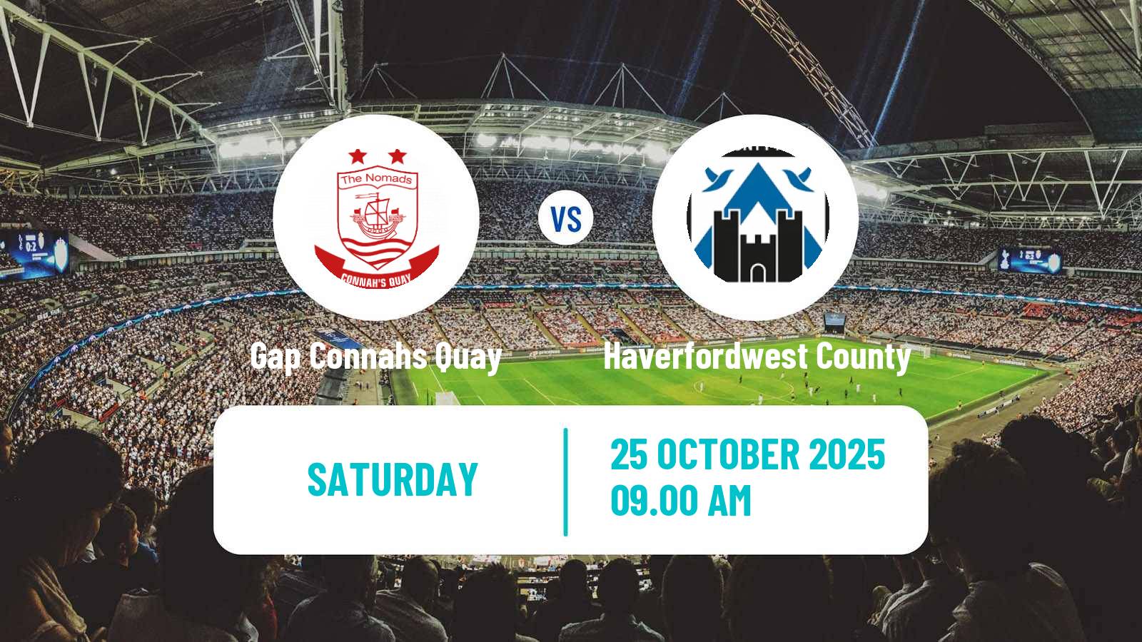 Football Welsh Cymru Premier Gap Connahs Quay - Haverfordwest County