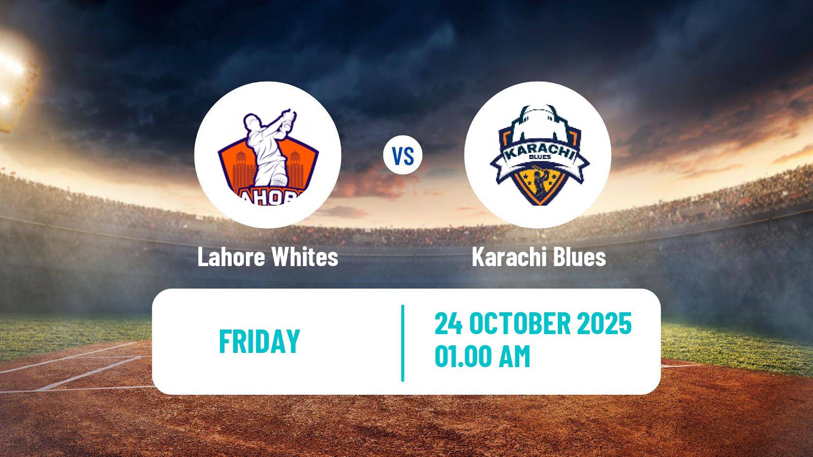 Cricket Pakistan Quaid-e-Azam Trophy Lahore Whites - Karachi Blues