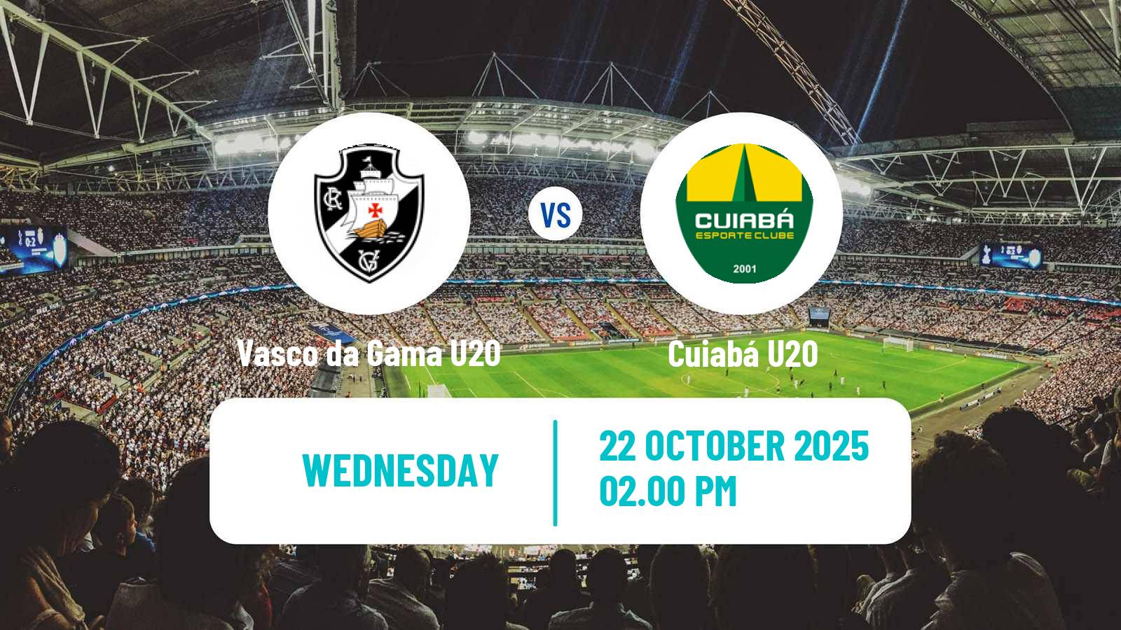 Football Copa do Brasil U20 Vasco da Gama U20 - Cuiabá U20