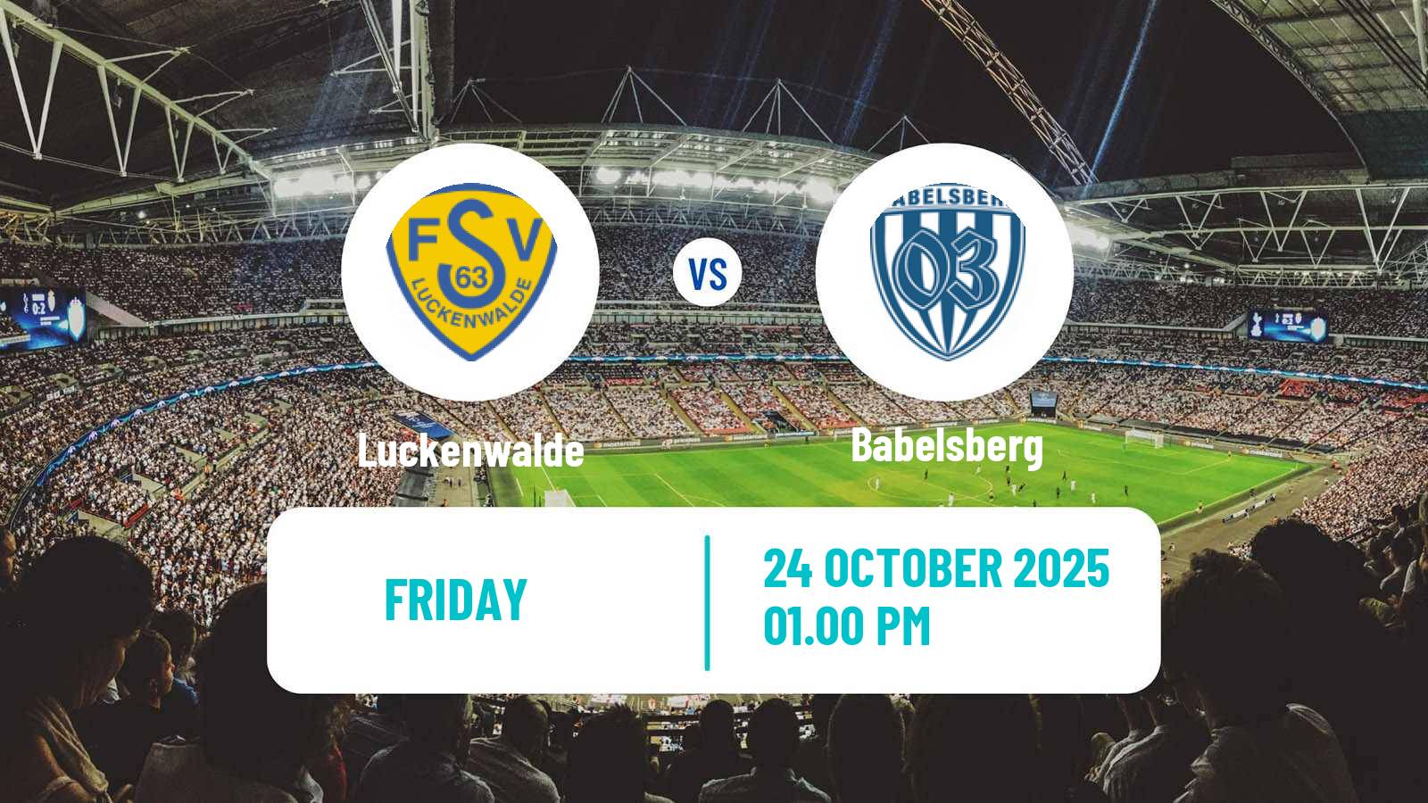 Football German Regionalliga Nordost Luckenwalde - Babelsberg