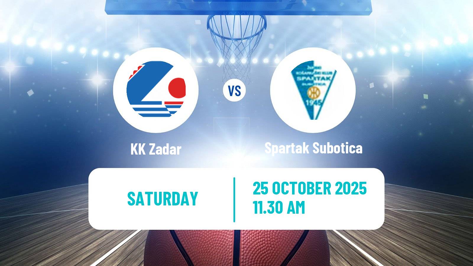 Basketball Adriatic League KK Zadar - Spartak Subotica