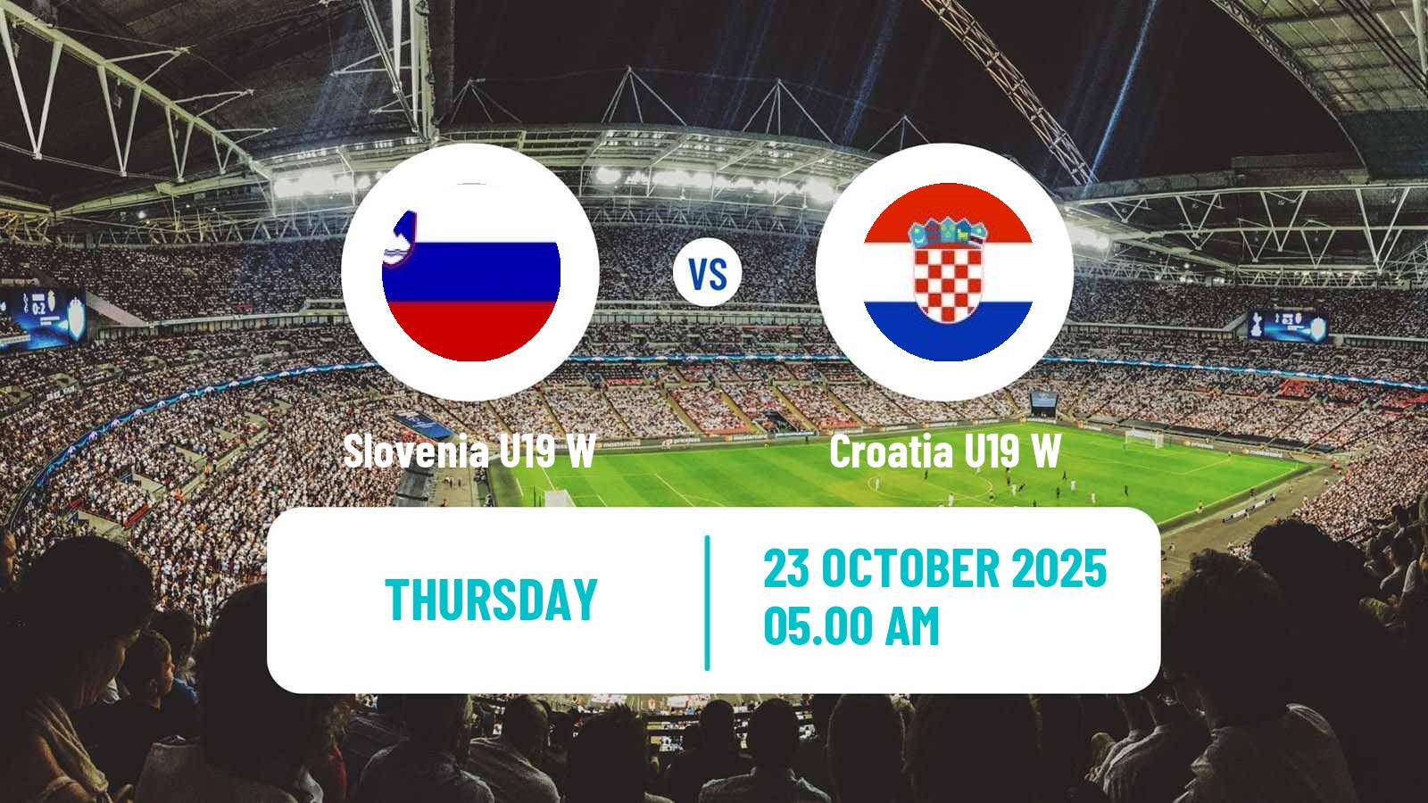Football Friendly International Women Slovenia U19 W - Croatia U19 W