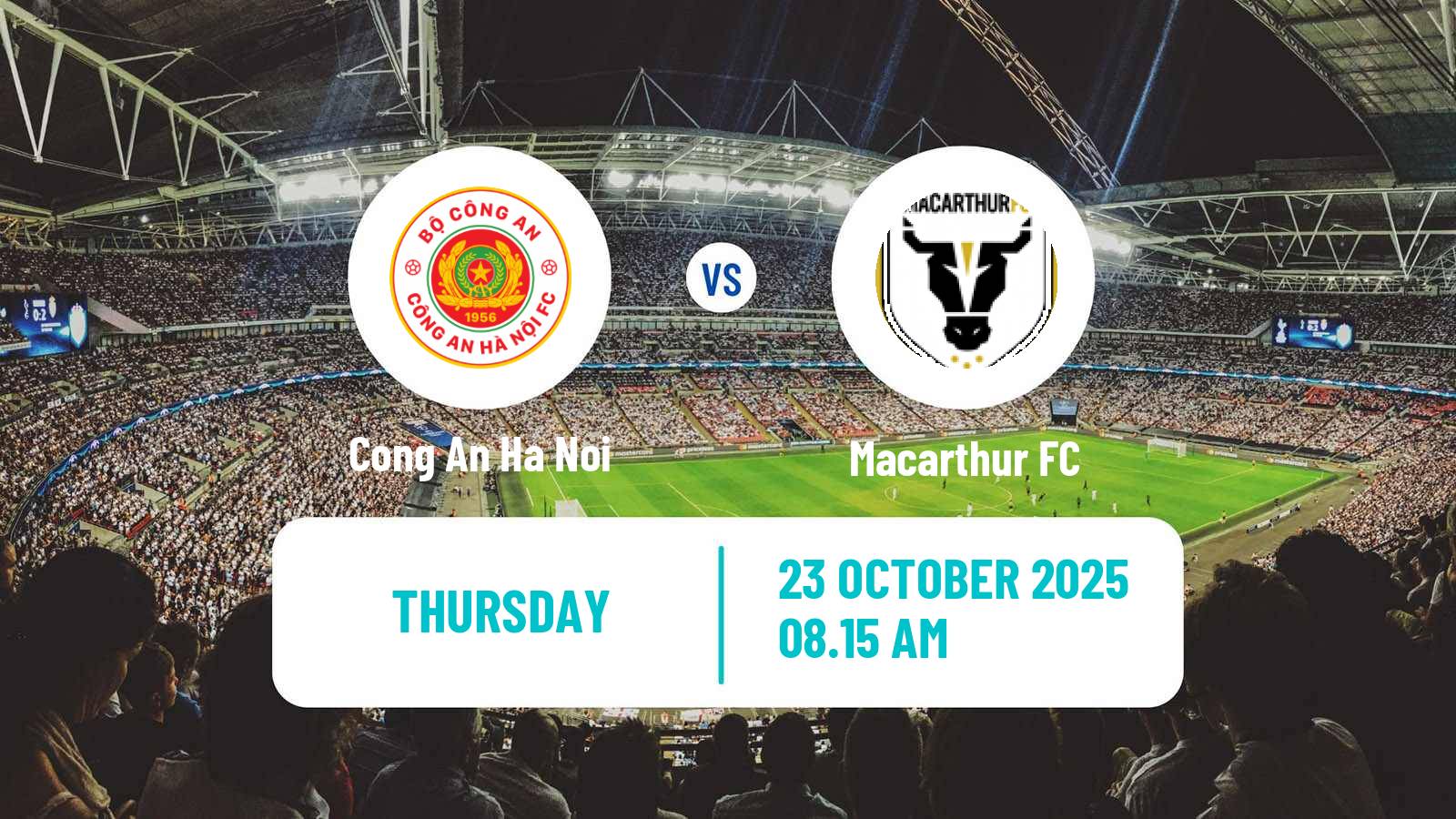Football AFC Champions League 2 Cong An Ha Noi - Macarthur FC